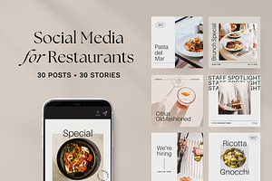 Restaurant Canva Instagram Kit