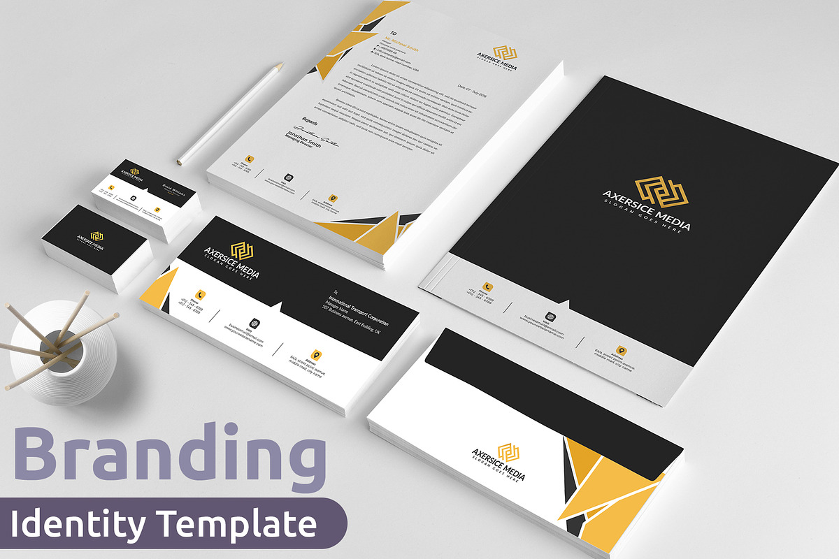 Corporate Branding Identity Template, a Stationery Template by Tbunny (Photo 1 of 9)