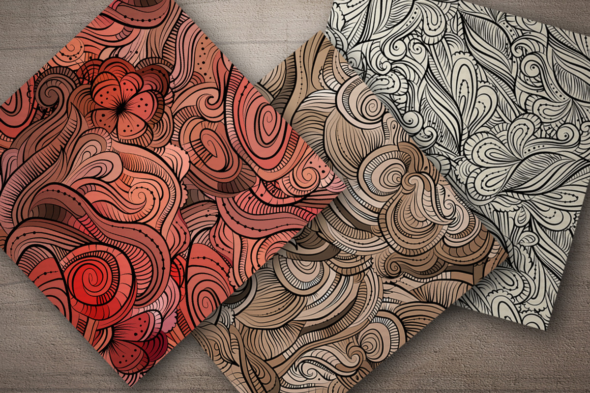 Waves Seamless Patterns preview 7