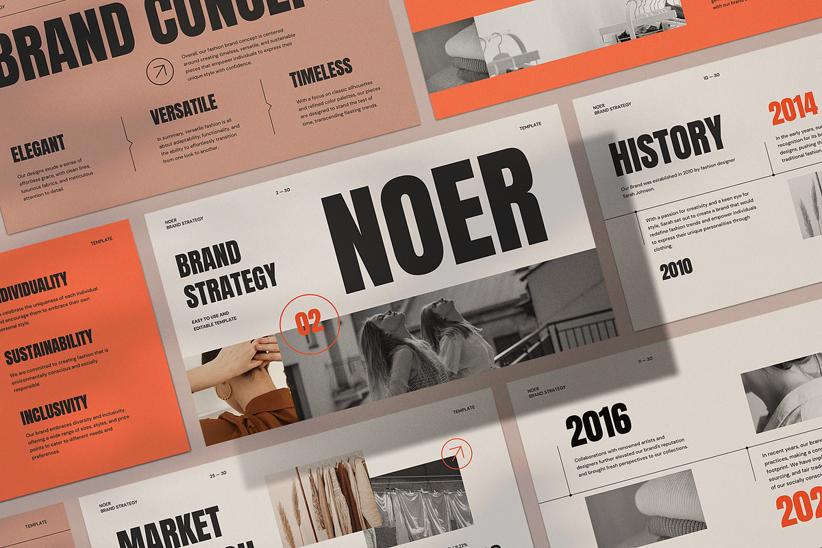 NOER Brand Strategy - Keynote, a Presentation Template by Surotype (Photo 1 of 10)
