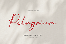 Pelagrium | Handwritten Script
