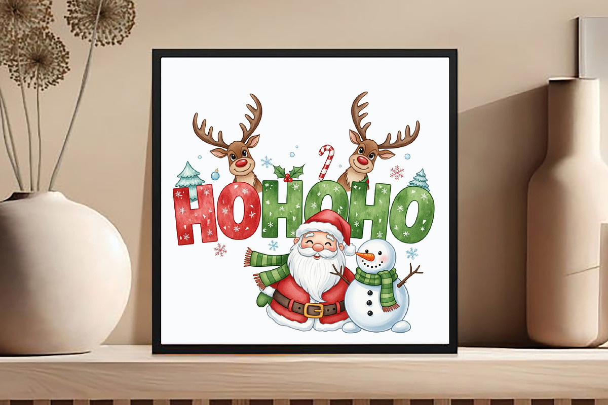 Funny Christmas Png Santa Png Reind, an Illustration by DreamCafeArt (Photo 6 of 7)