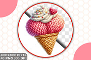 Valentine Faux Crochet Png Bundle, an Illustration by RobertsArt (Thumbnail 2 of 10)