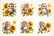 Spring Animal Sunflowers Sublimation, an Illustration by DreamArtGraphic (Thumbnail 4 of 4)