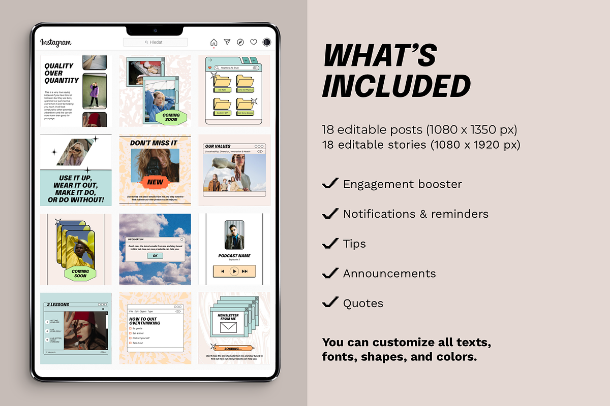 Old Computer Instagram Template, a Social Media Template by Bonumo (Photo 9 of 11)