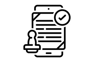 Allow authorize black icon, an Icon by Creative priyanka