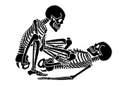 KAMASUTRA with skeletons, an Illustration by Tanya Akhmett (Thumbnail 9 of 14)
