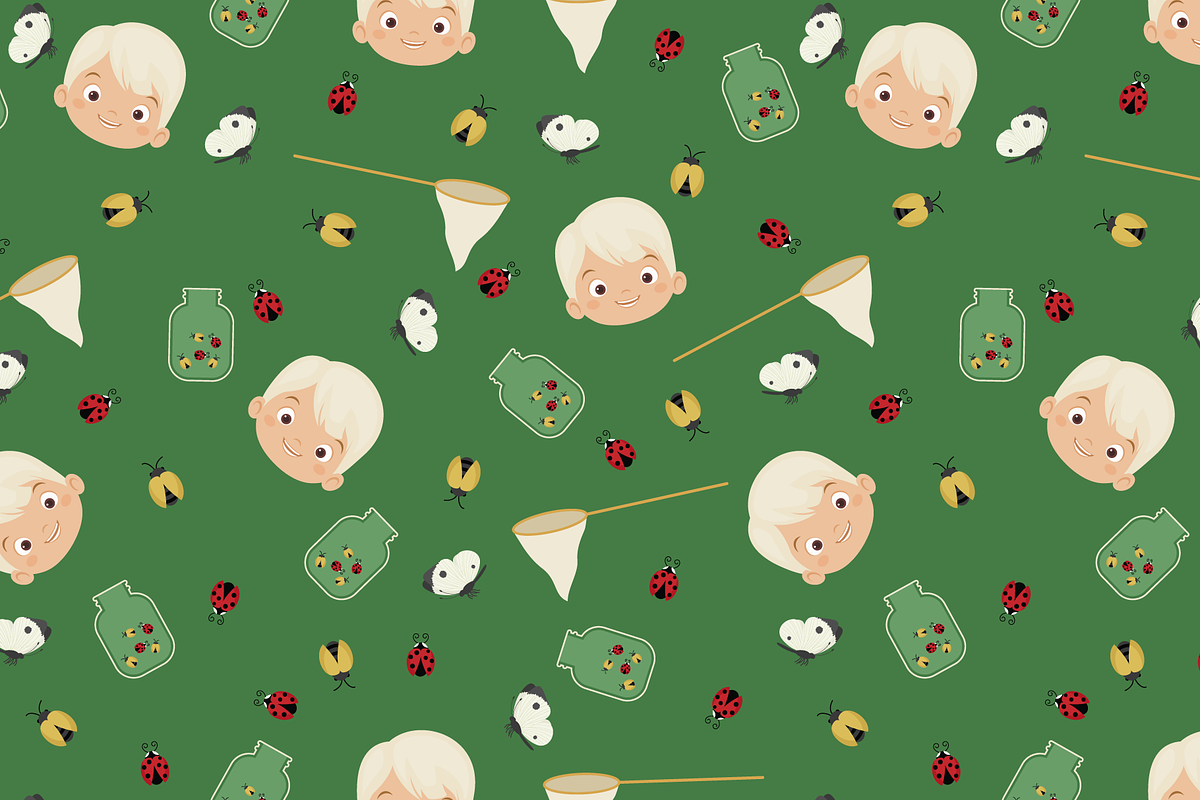 Boyish Vector Seamless Patterns, a Pattern Graphic by Digitaliya (Photo 10 of 10)