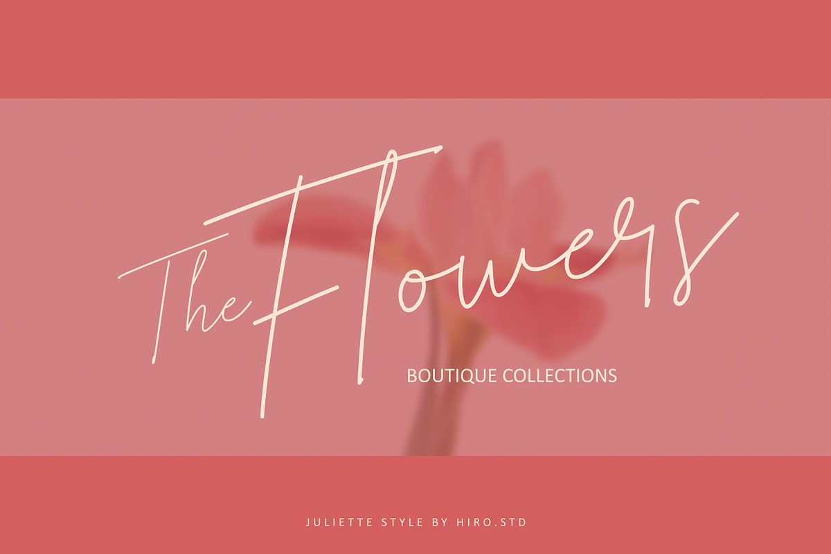 Juliette Style - Monoline Font, a Sans Serif Font by HIRO.std (Photo 2 of 11)