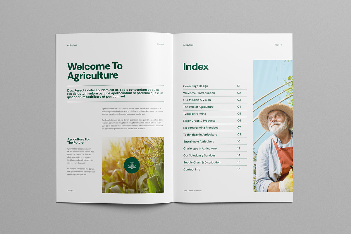 Agriculture Brochure Template, a Brochure Template by Pixelpick (Photo 7 of 9)