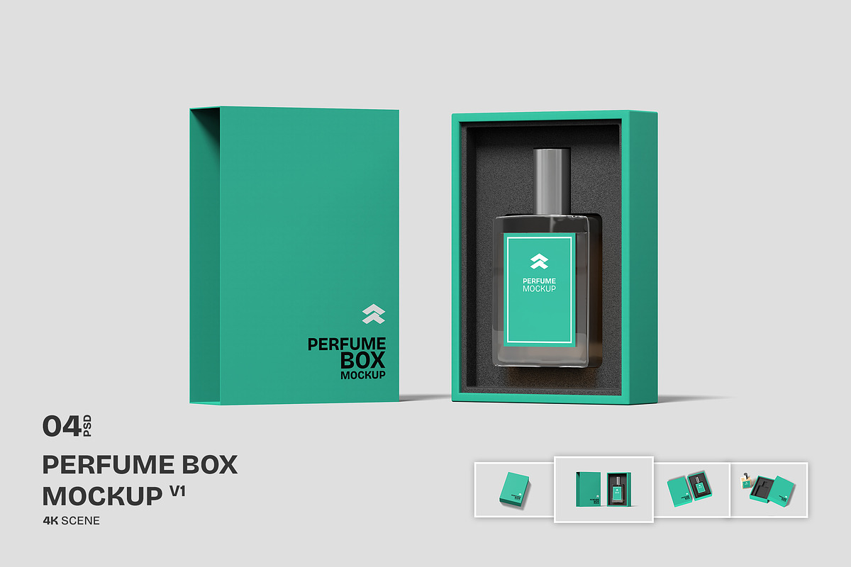 Perfume Box - Mockup, a Mockup by Rometheme Std (Photo 1 of 5)