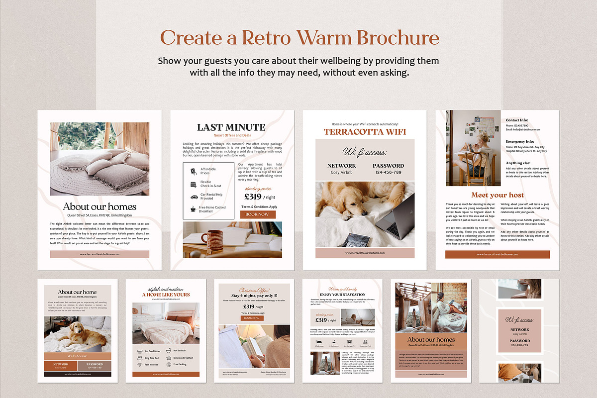 Airbnb Welcome Guest Book Canva, a Presentation Template by Emmart Studio (Photo 3 of 6)