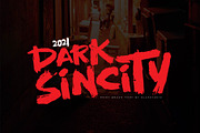 Dark Sincity - Display Font, a Font by Olexstudio (Thumbnail 1 of 8)