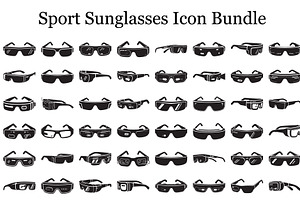 Sport Sunglasses Icon Bundle, a Graphic by musafir_fashion