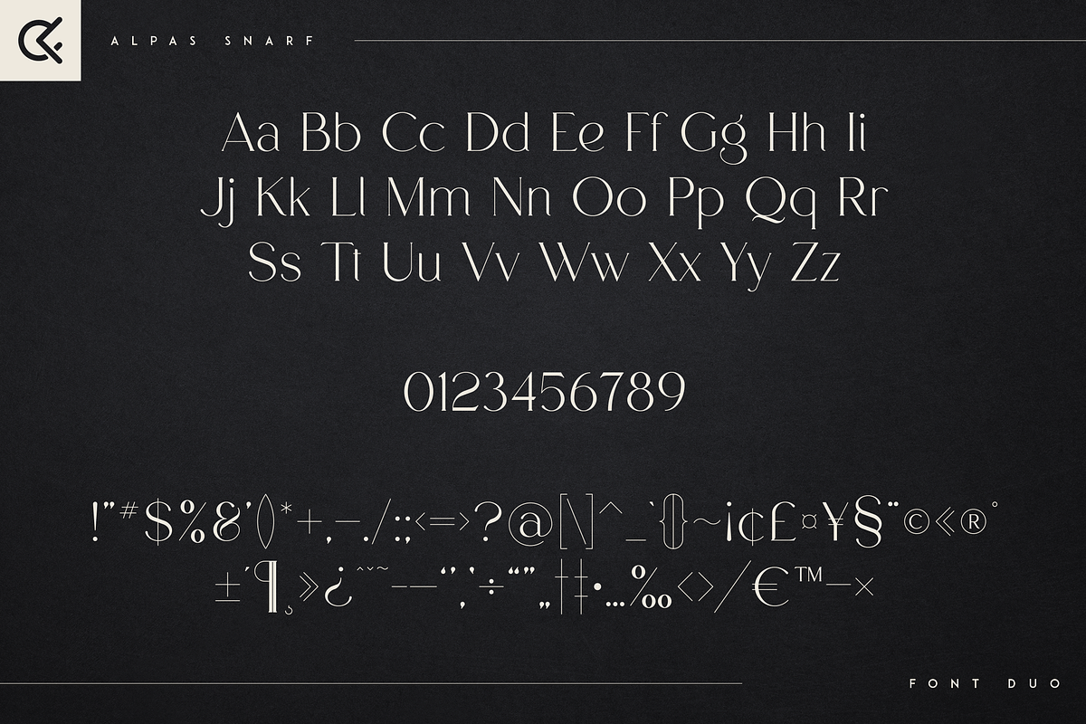 Alpas & Snarf font duo, a Font by Only Fonts (Photo 8 of 11)