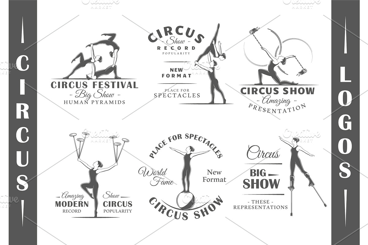 30 Circus Logos Templates, a Branding & Logo Template by Art Design