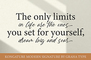 Kongature - Modern Signature, a Script Font by Graha Type (Thumbnail 2 of 12)