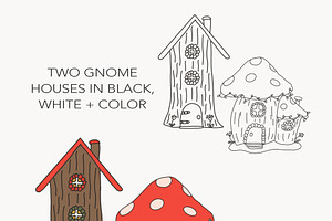 Gnomes Holiday Clip Art