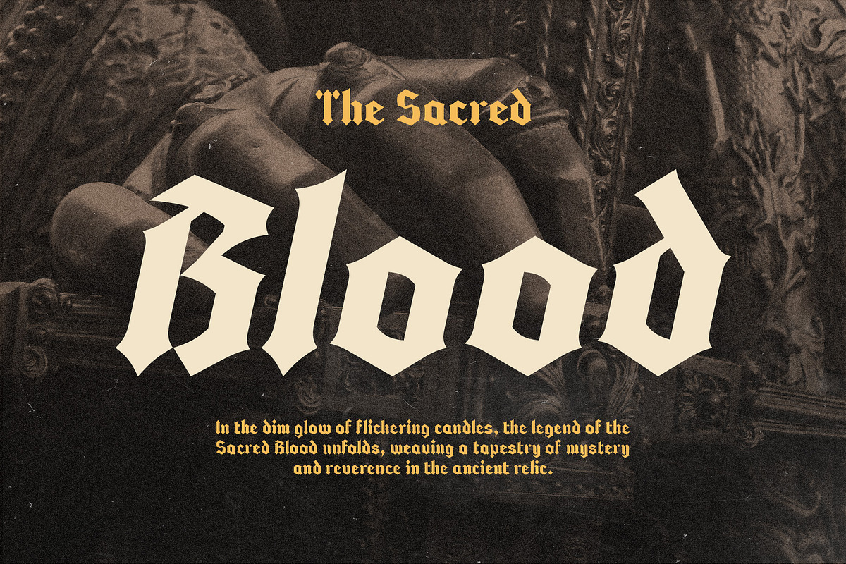 CS Vasco – Blackletter Font, a Blackletter Font by Craft Supply Co. (Photo 7 of 8)