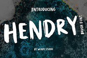 Hendry - Brush Font