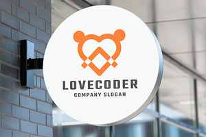 Love Coder Technologies Logo, a Branding & Logo Template by Design_Planet