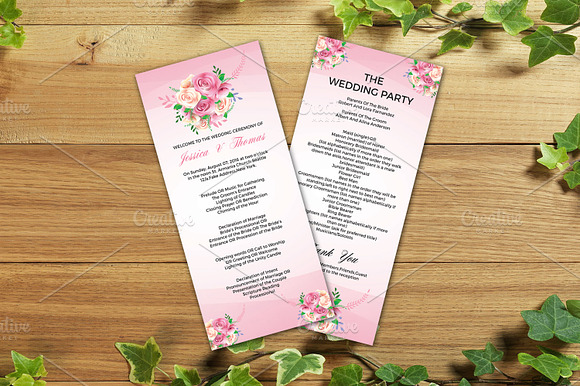 Wedding Ceremony Program Template preview 5