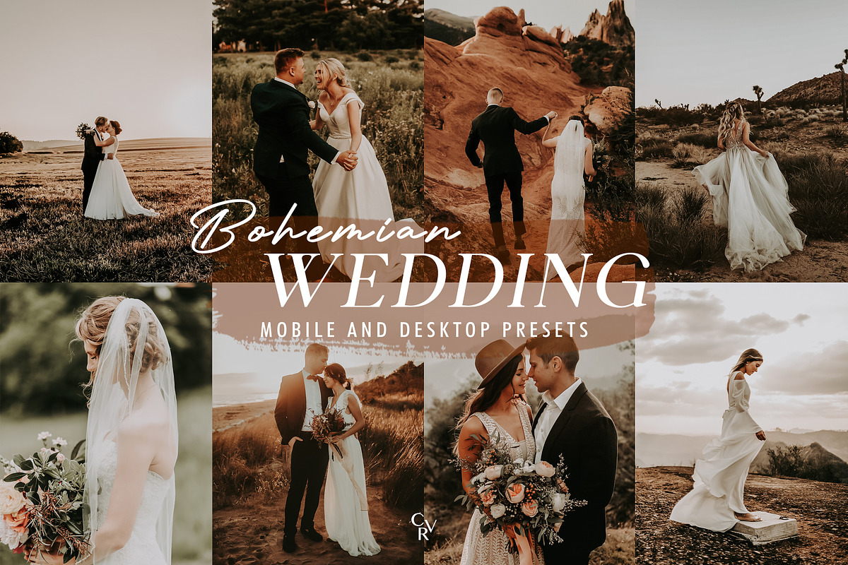 10 Boho Wedding Lightroom Presets, a Preset Add-On by CVR Presets (Photo 1 of 7)