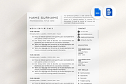 Resume Template with Cover Letter, a Resume Template by OkiDocs Resume Templates (Thumbnail 1 of 11)