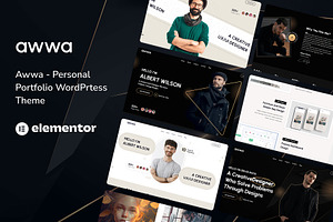 Awwa - Portfolio WordPress Theme, a WordPress Template by NaimaAnjum