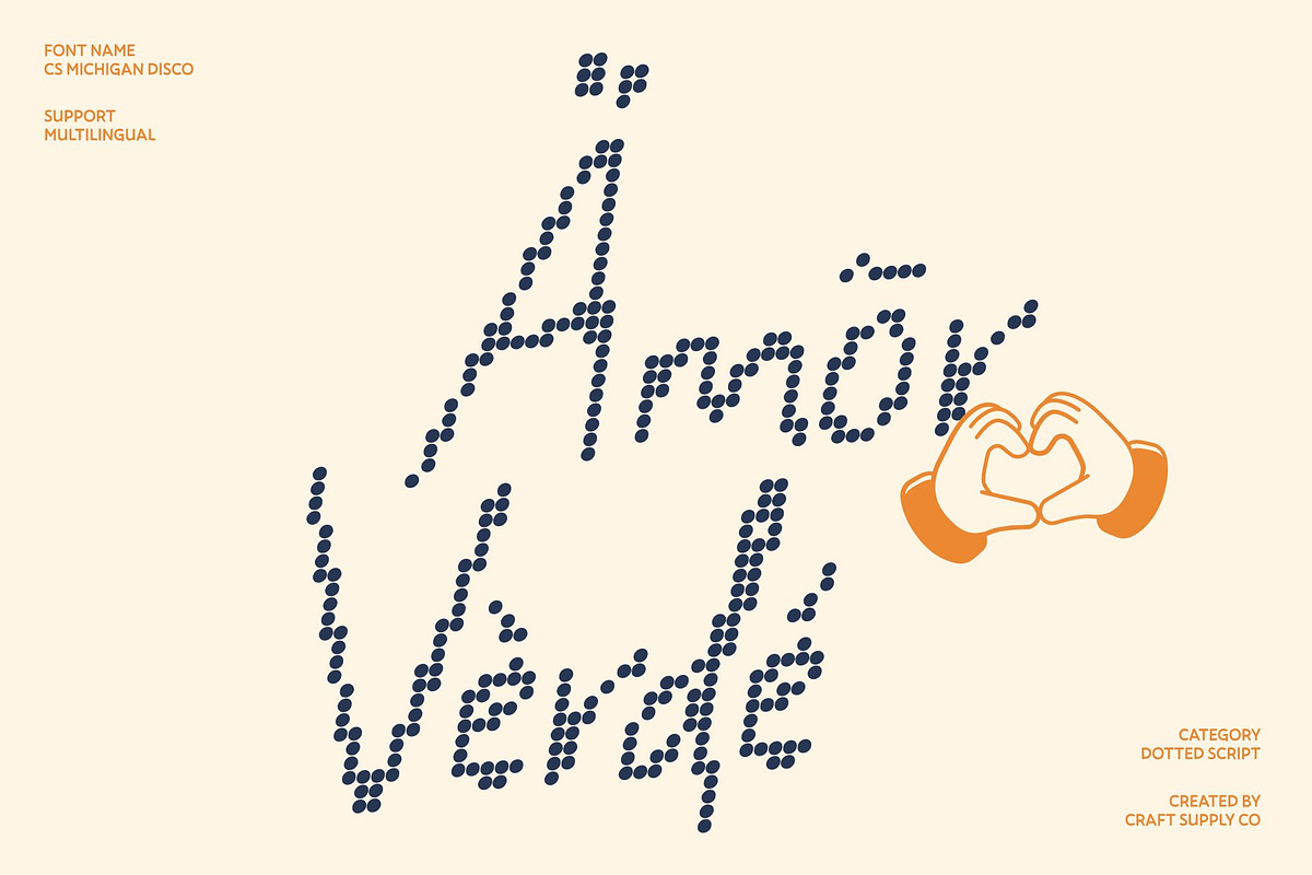 CS Michigan Disco, a Handwritten Font by Craft Supply Co. (Photo 7 of 8)