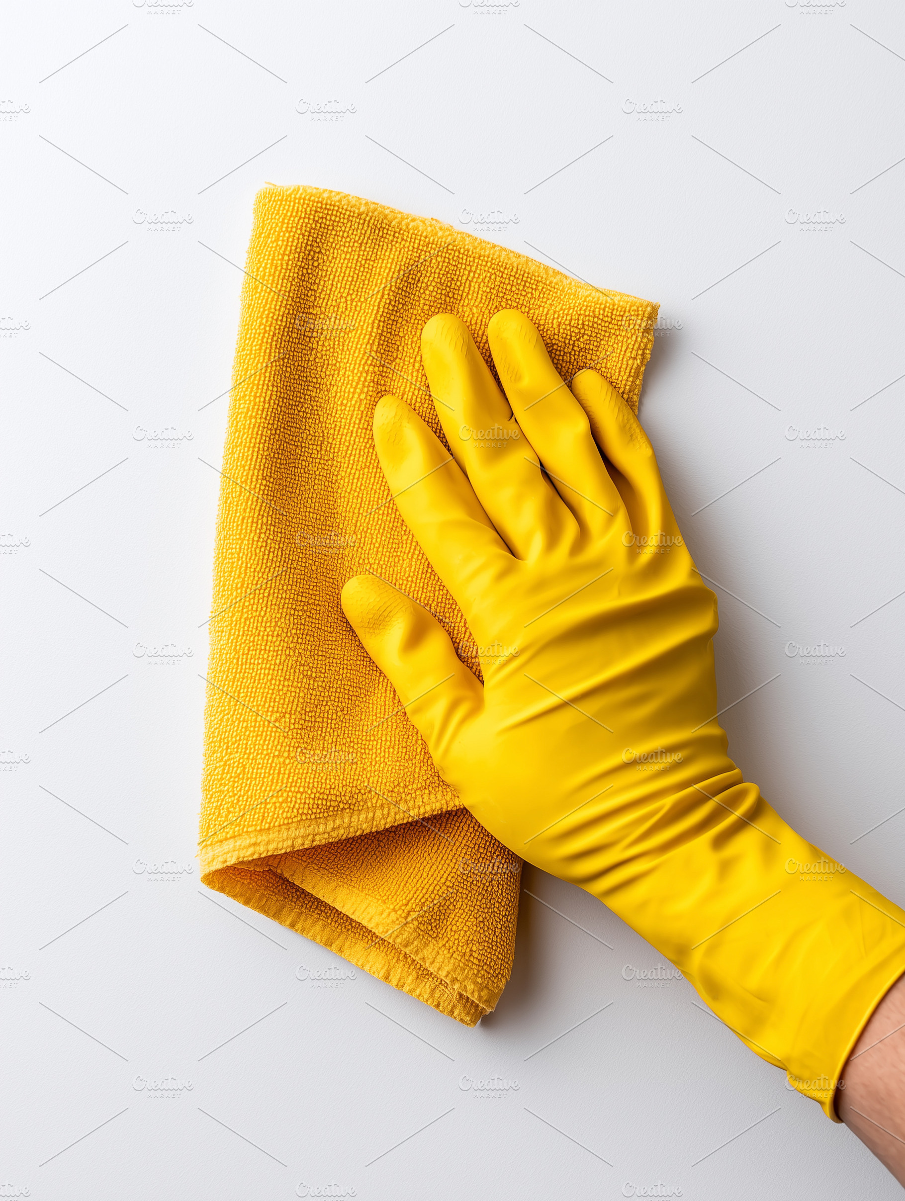 Hand in yellow rubber glove cleaning, a Background Photo by MistyDay