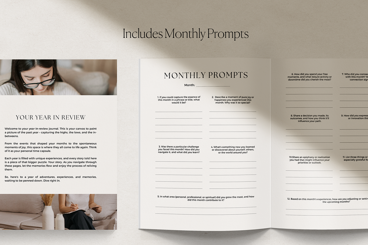 Year In Review Journal Canva, a Presentation Template by HelloKarla (Photo 3 of 6)