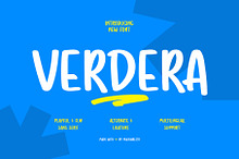 Verdera - Playful Handwritten Font