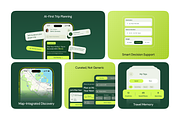 TRU - AI Powered Travel App UI Kit, an UI Kit Template by Brickclay (Thumbnail 3 of 17)