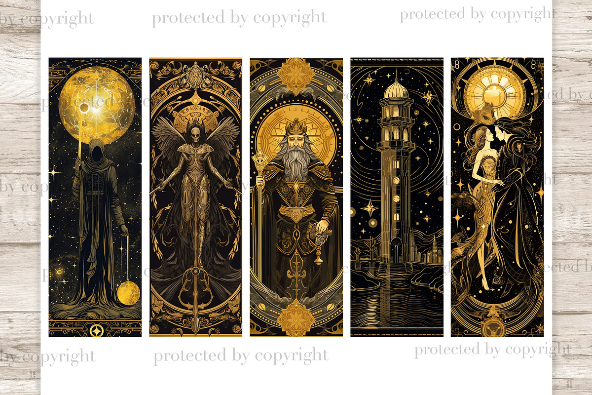 Tarot Printable Bookmarks | Zodiac, a Person Illustration by GlamArtZhanna (Photo 3 of 3)