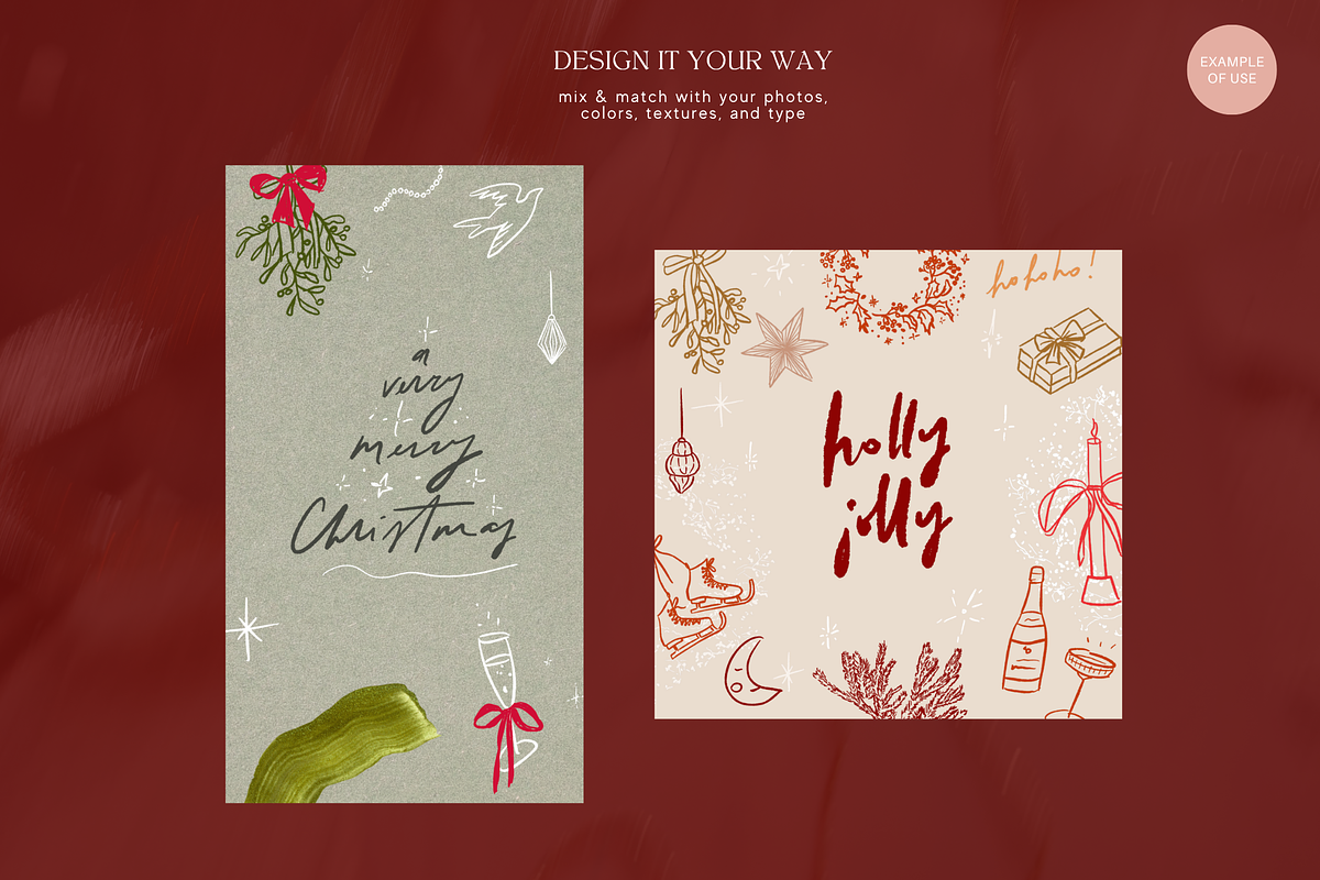 Christmas Illustrations + Lettering, a Seasonal Illustration by eclosque (Photo 20 of 34)