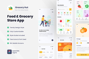 Food & Grocery Store App UI Kit