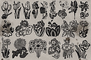 Retro style flower stamps Procreate, a Brush Add-On by TheWhiteCatLab (Thumbnail 3 of 5)