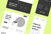 Online Course Wireframe Website, a Wireframe Template by INSPR STD (Thumbnail 5 of 6)