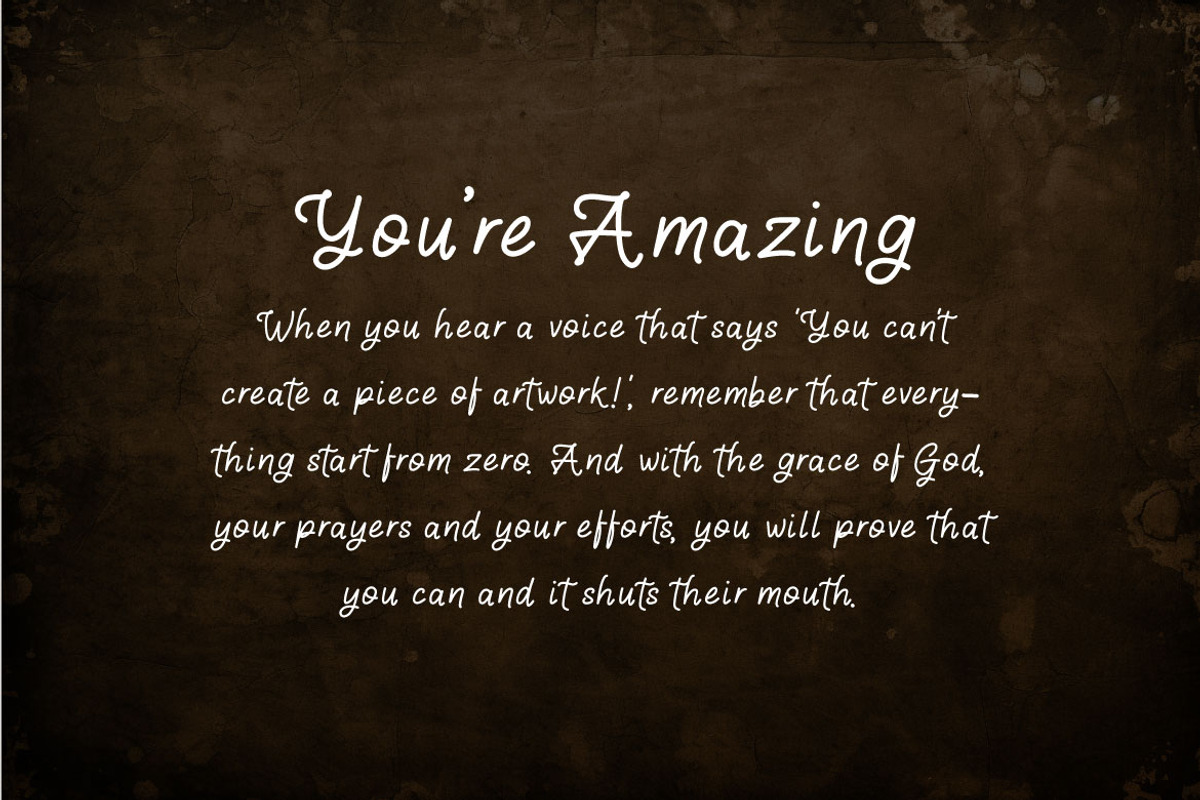 Benyom - Handwritten Script Font, a Handwritten Font by Mightyfire (Photo 2 of 4)