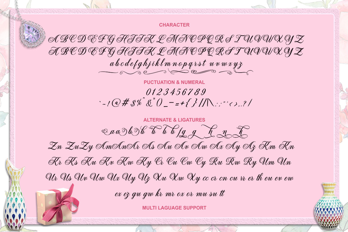 Claudia Betta, a Script Font by Matra Creative (Photo 9 of 9)