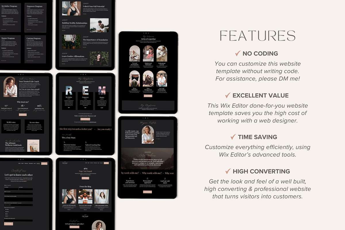 Wix Template Coaches Website, a Wix Template by vectorocean (Photo 8 of 11)