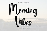 Morning Vibes, a Handwritten Font by InermediaSTUDIO (Thumbnail 1 of 7)