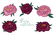Boho Floral romantic prints, an Illustration by VioSilent (Thumbnail 4 of 5)