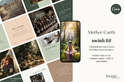 Mother Earth Instagram Templates, a Social Media Template by The Brand Alchemists (Thumbnail 1 of 13)