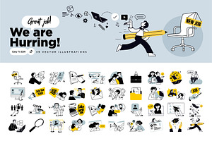 We Are Hurring, a Person Illustration by PureSolution