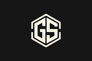 Initial GS Shield Icon Design Logo