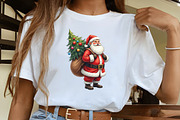 Christmas Santa Claus Clipart, an Illustration by CrexoraLab (Thumbnail 4 of 5)