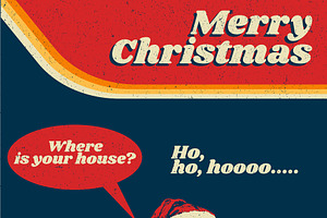 Vintage Christmas Poster Template