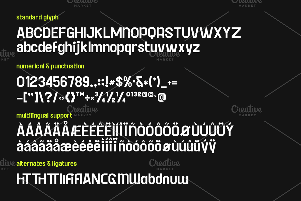 Acendare Modern Sans Serif, a Sans Serif Font by Artiveko (Photo 2 of 10)